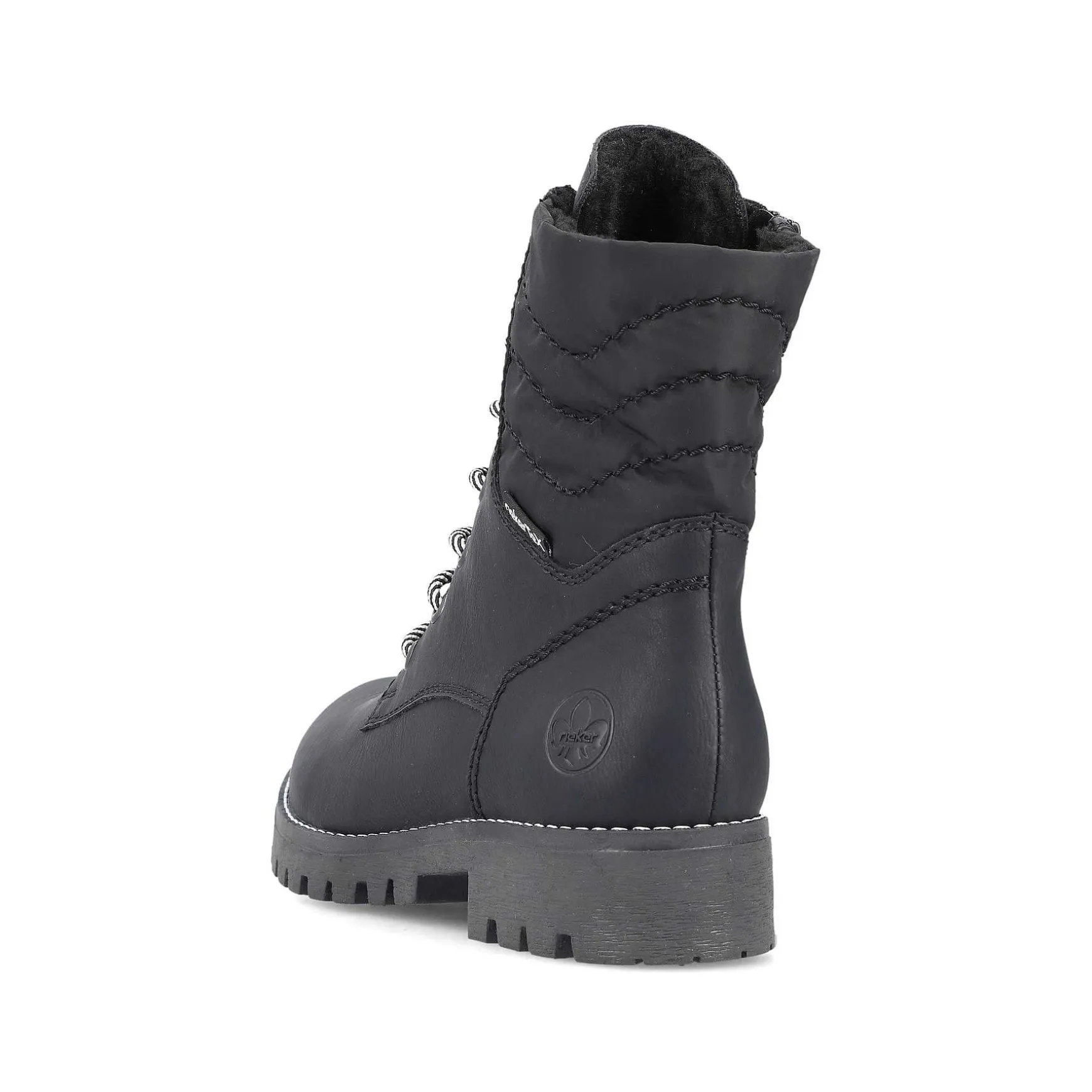 Rieker Women'S Biker Boots Asphalt Black