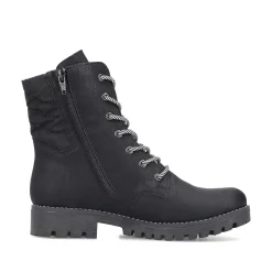 Rieker Women'S Biker Boots Asphalt Black