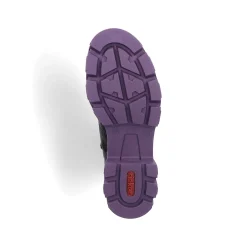 Rieker Women'S Biker Boots Night Black-Purple