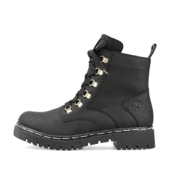 Rieker Women'S Biker Boots Jet Black