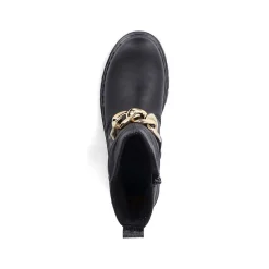 Rieker Women'S Biker Boots Jet Black