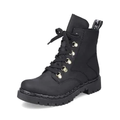 Rieker Women'S Biker Boots Jet Black