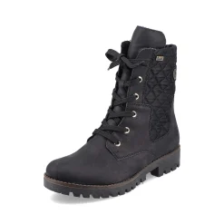 Rieker Women'S Biker Boots Jet Black