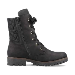 Rieker Women'S Biker Boots Jet Black