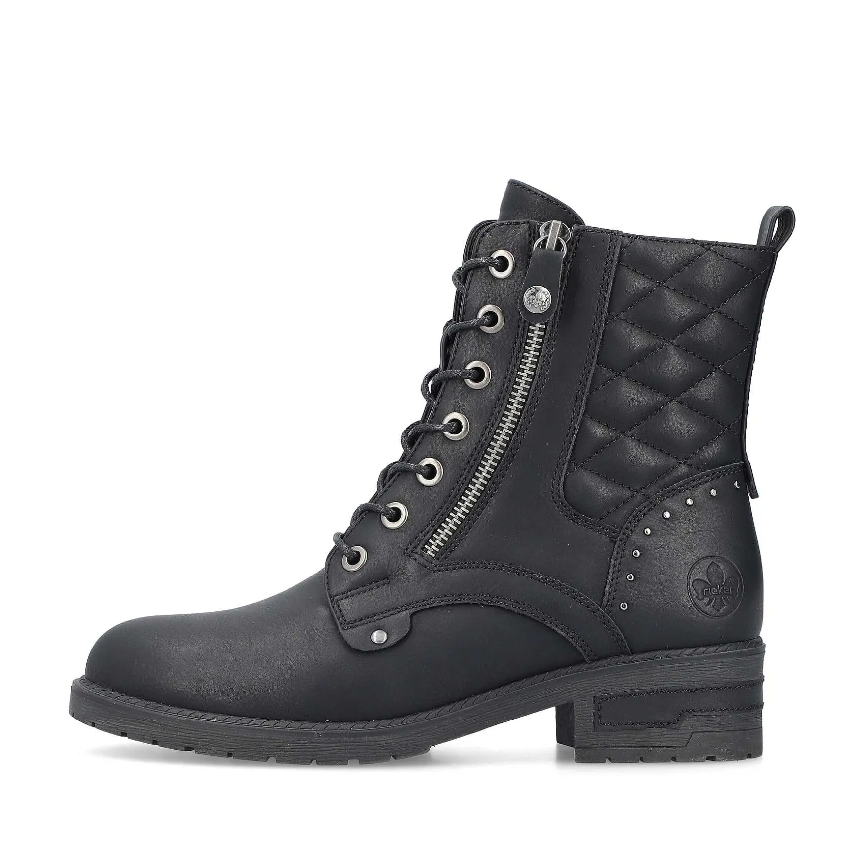Rieker Women'S Biker Boots Night Black