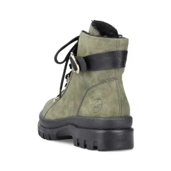 Rieker Women'S Biker Boots Leaf Green