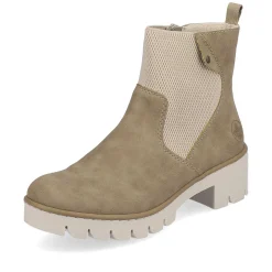 Rieker Women'S Chelsea Boots Beige Brown