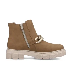 Rieker Women'S Chelsea Boots Camel Brown
