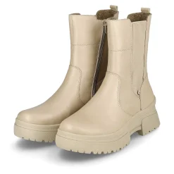 Rieker Women'S Chelsea Boots Cream Beige