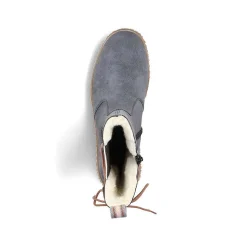 Rieker Women'S Chelsea Boots Blue Gray