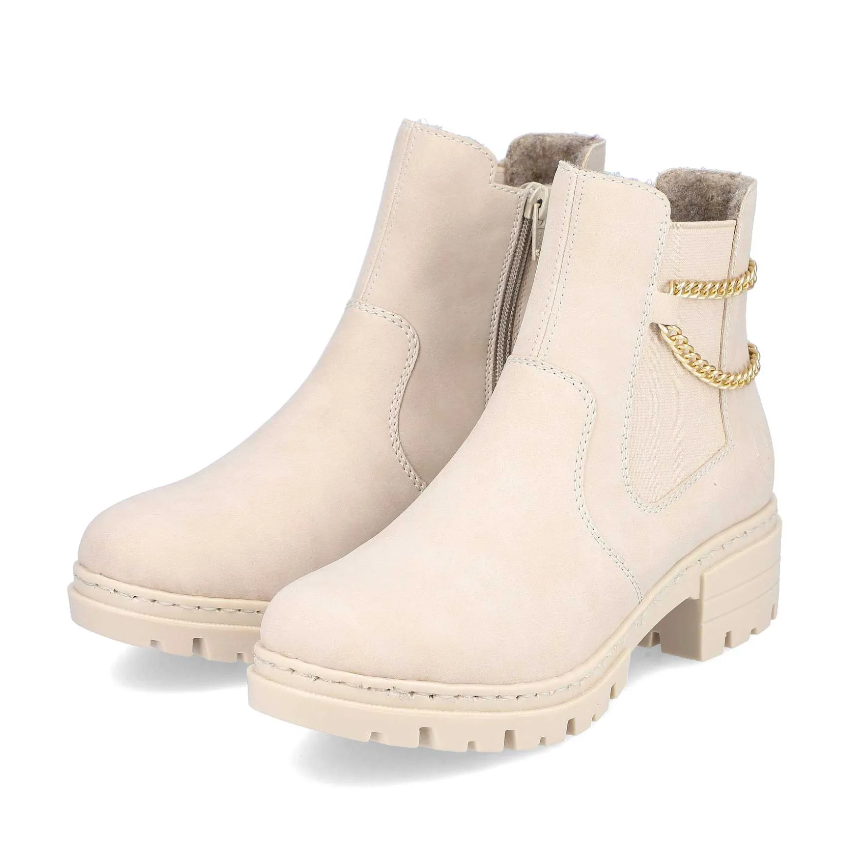 Rieker Women'S Chelsea Boots Light Beige