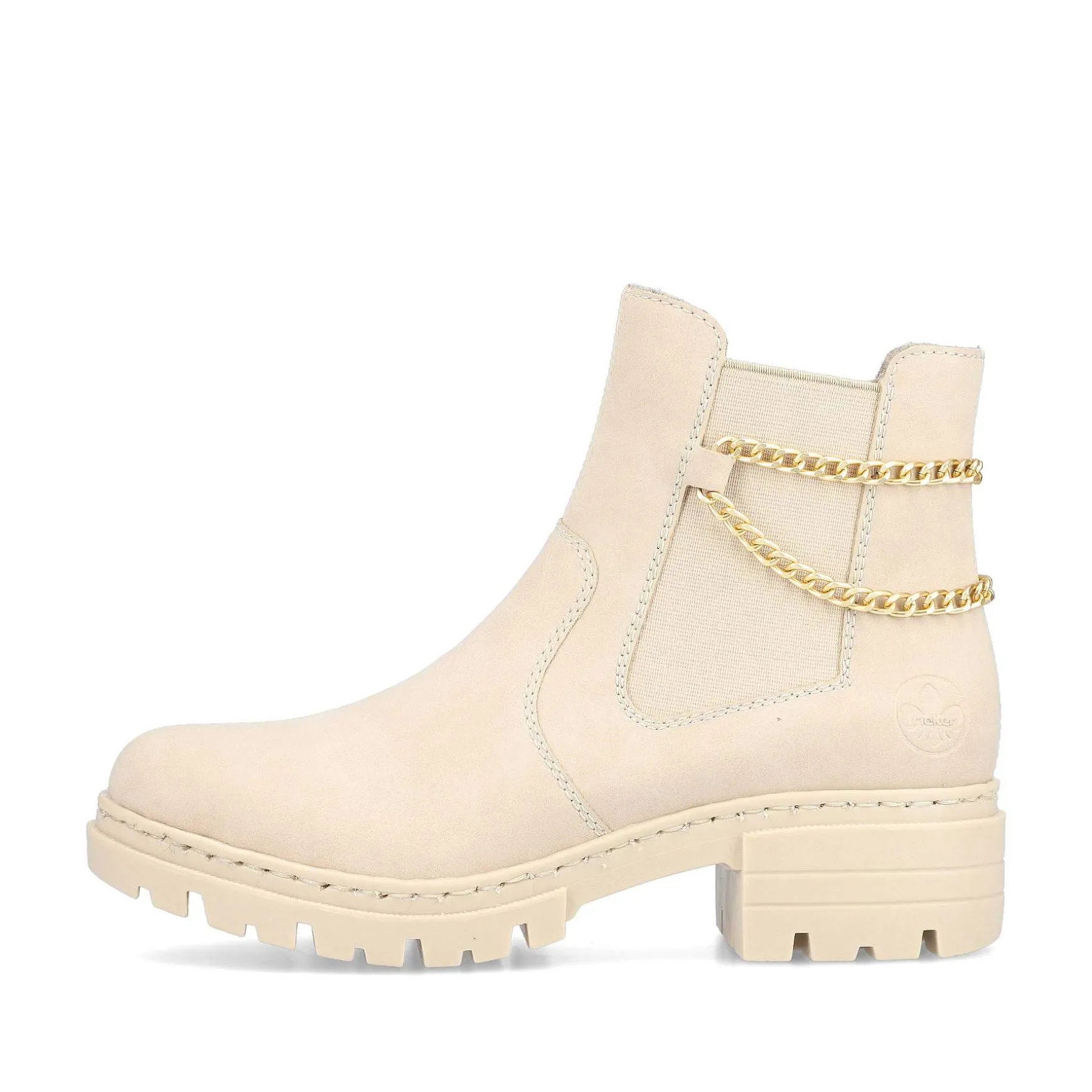 Rieker Women'S Chelsea Boots Light Beige