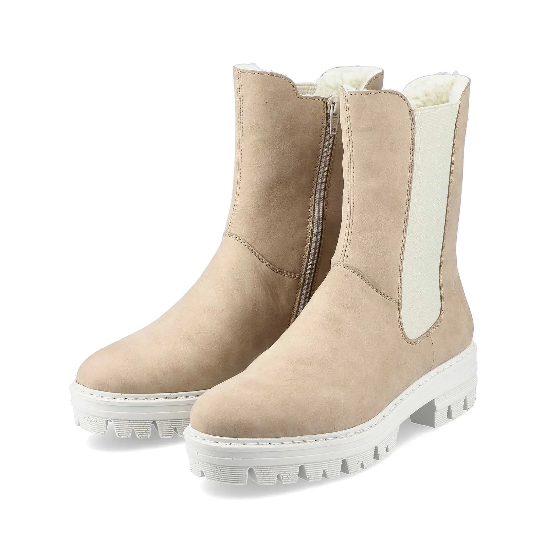 Rieker Women'S Chelsea Boots Sand Beige