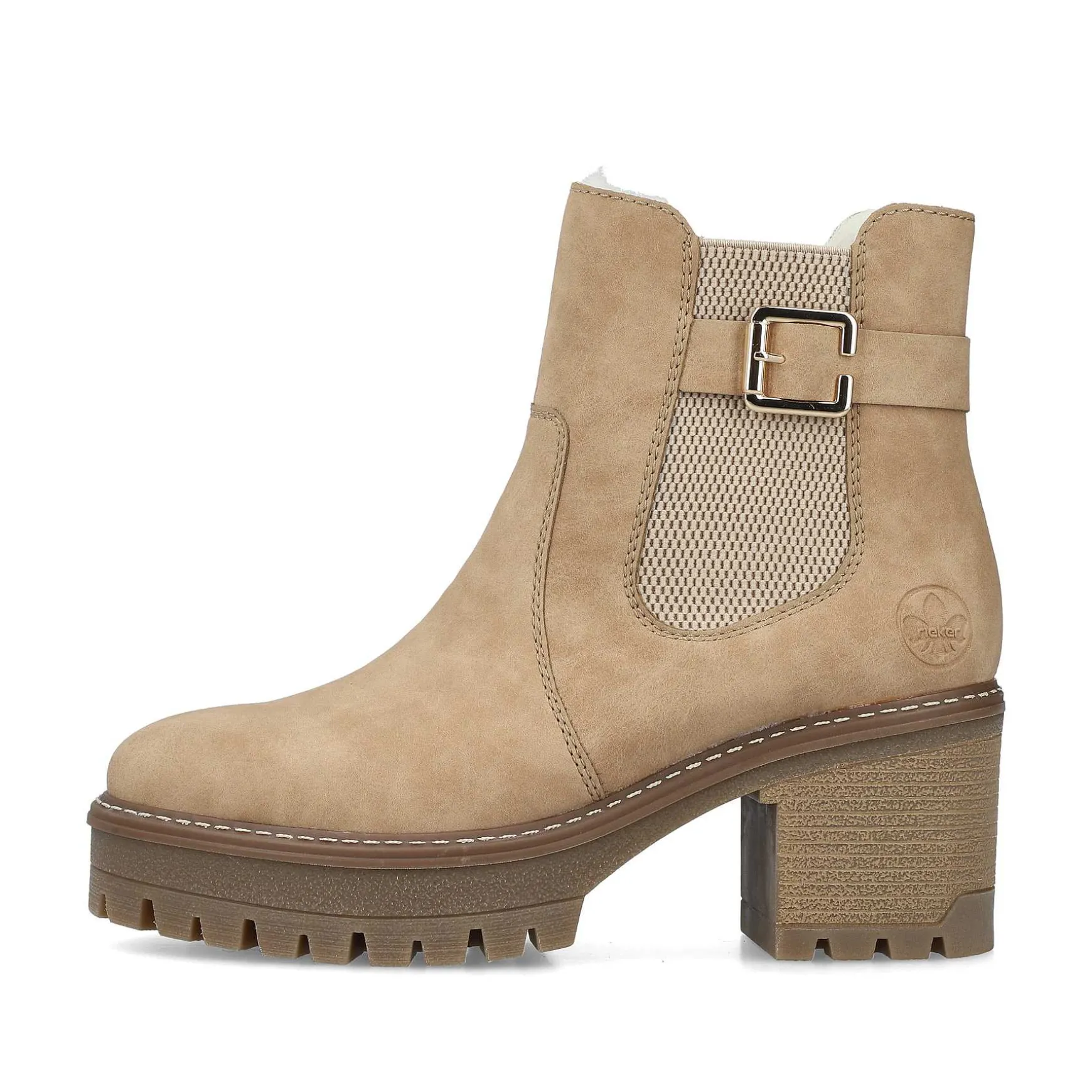 Rieker Women'S Chelsea Boots Brown Beige