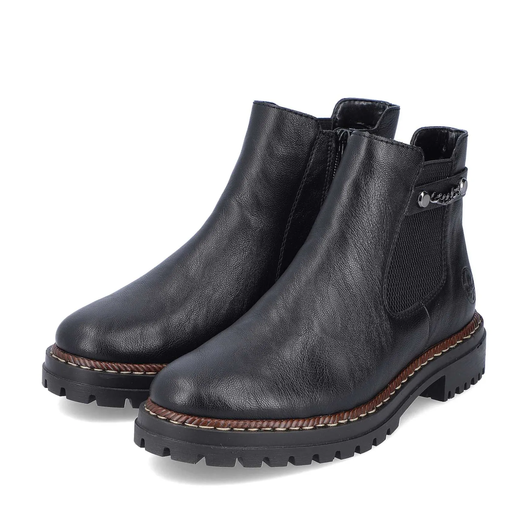 Rieker Women'S Chelsea Boots Night Black