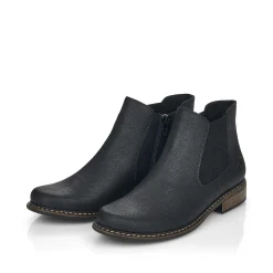 Rieker Women'S Chelsea Boots Jet Black