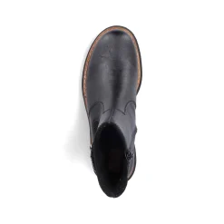 Rieker Women'S Chelsea Boots Asphalt Black
