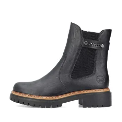 Rieker Women'S Chelsea Boots Asphalt Black