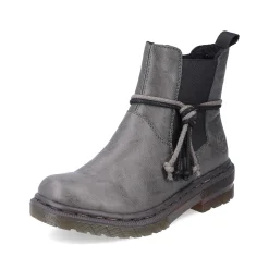 Rieker Women'S Chelsea Boots Silver Gray