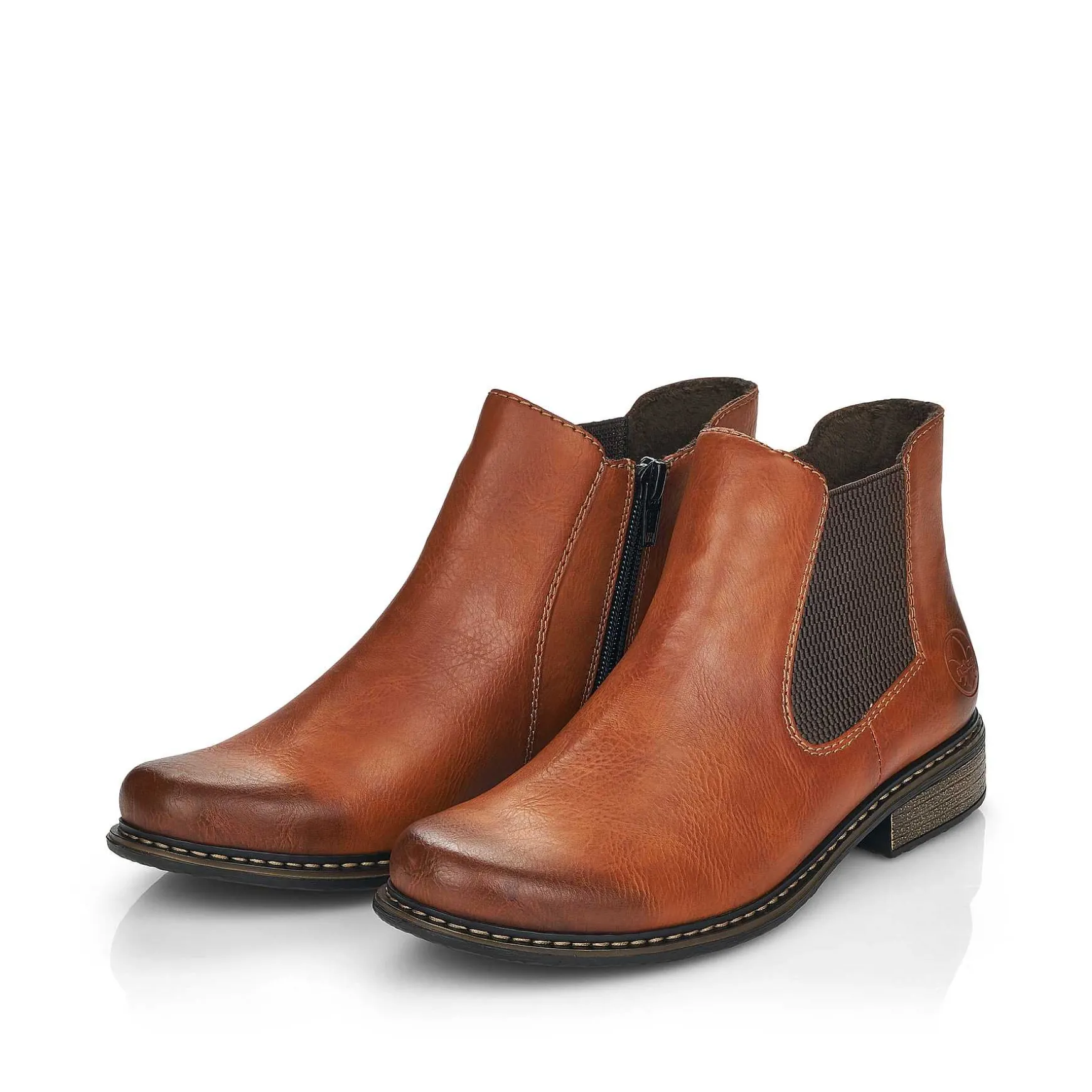 Rieker Women'S Chelsea Boots Nougat Brown