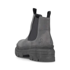 Rieker Women'S Chelsea Boots Granite Gray-Black
