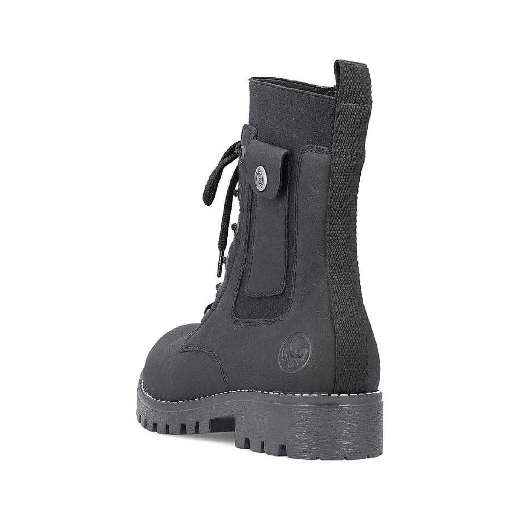 Rieker Women'S Corded Boots Deep Black