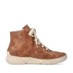 Rieker Women'S Corded Boots Chestnut Brown