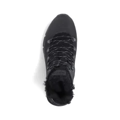 Rieker Women'S Corded Boots Asphalt Black