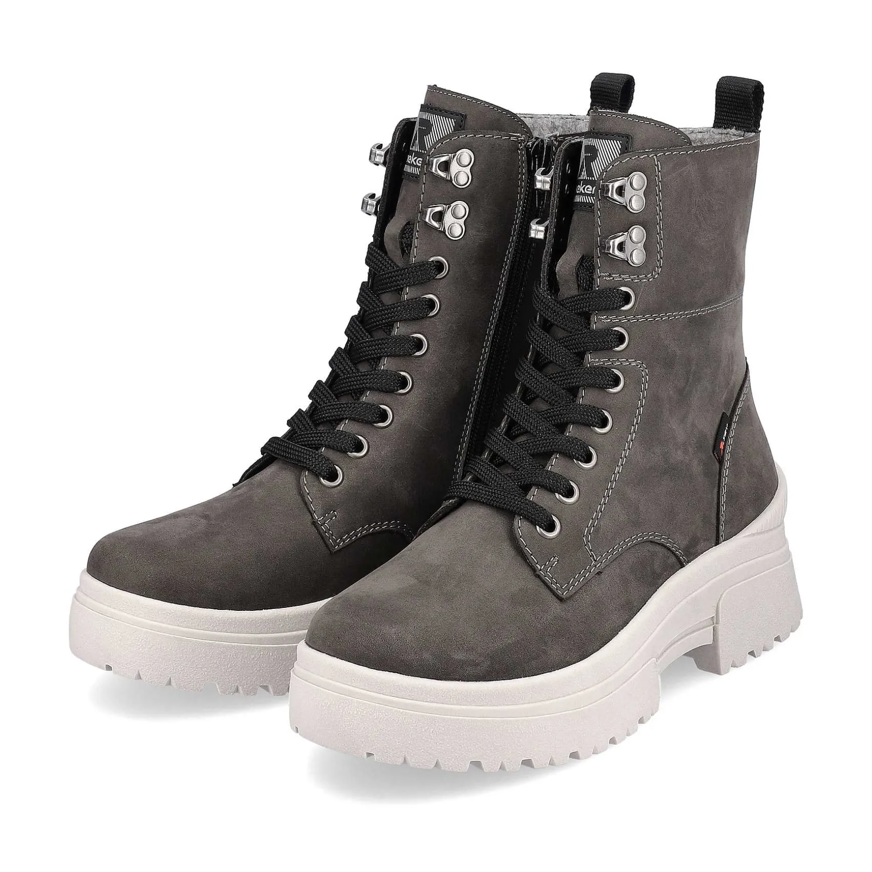 Rieker Women'S Corded Boots Graphite