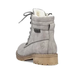 Rieker Women'S Corded Boots Silver Gray