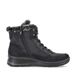Rieker Women'S Corded Boots Night Black