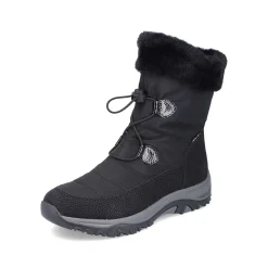 Rieker Women'S Corded Boots Night Black