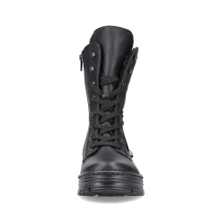 Rieker Women'S Corded Boots Deep Black