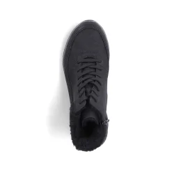 Rieker Women'S Corded Boots Deep Black