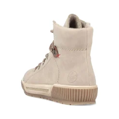 Rieker Women'S Corded Boots Cream Beige