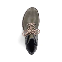 Rieker Women'S Corded Boots Olive Green