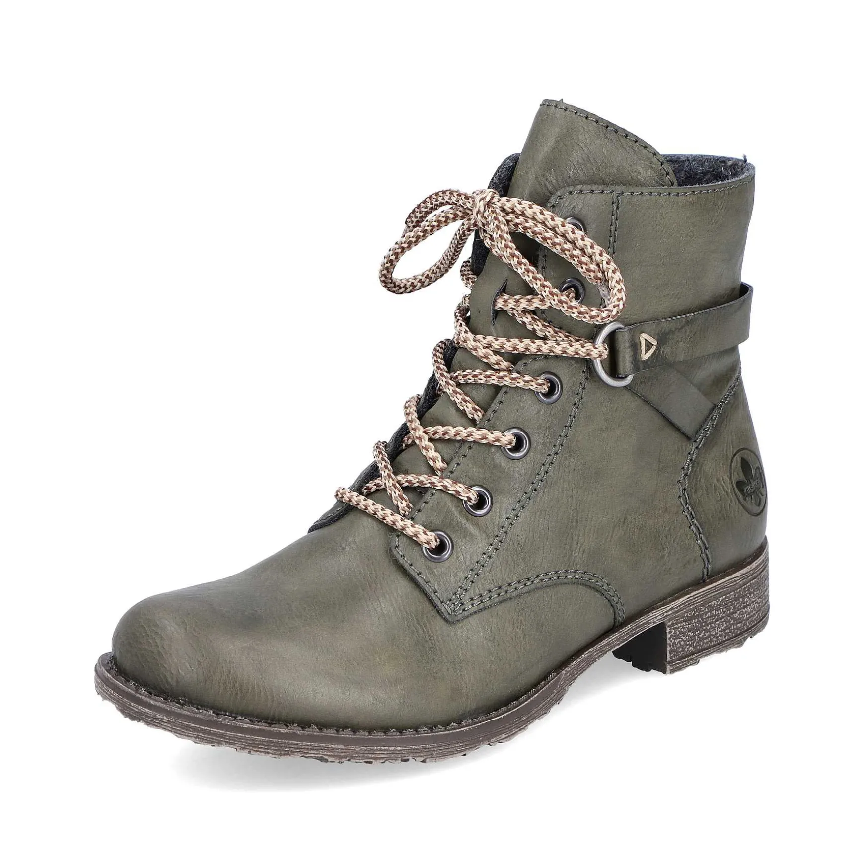 Rieker Women'S Corded Boots Olive Green