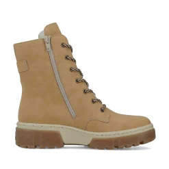 Rieker Women'S Corded Boots Camel Brown
