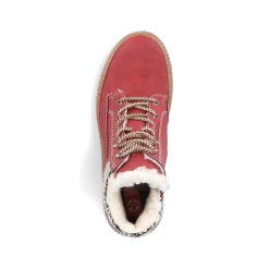 Rieker Women'S Corded Boots Fire Red