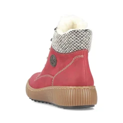 Rieker Women'S Corded Boots Fire Red