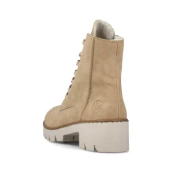 Rieker Women'S Corded Boots Brown Beige