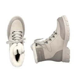 Rieker Women'S Corded Boots Light Beige