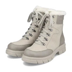 Rieker Women'S Corded Boots Light Beige