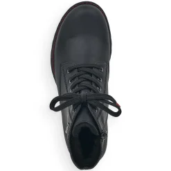 Rieker Women'S Corded Boots Deep Black