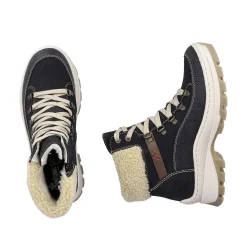 Rieker Women'S Corded Boots Dark Blue