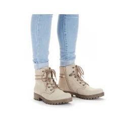 Rieker Women'S Corded Boots Light Beige
