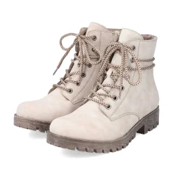 Rieker Women'S Corded Boots Light Beige
