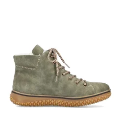 Rieker Women'S Corded Boots Leaf Green
