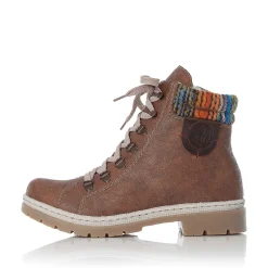 Rieker Women'S Corded Boots, Nut Brown