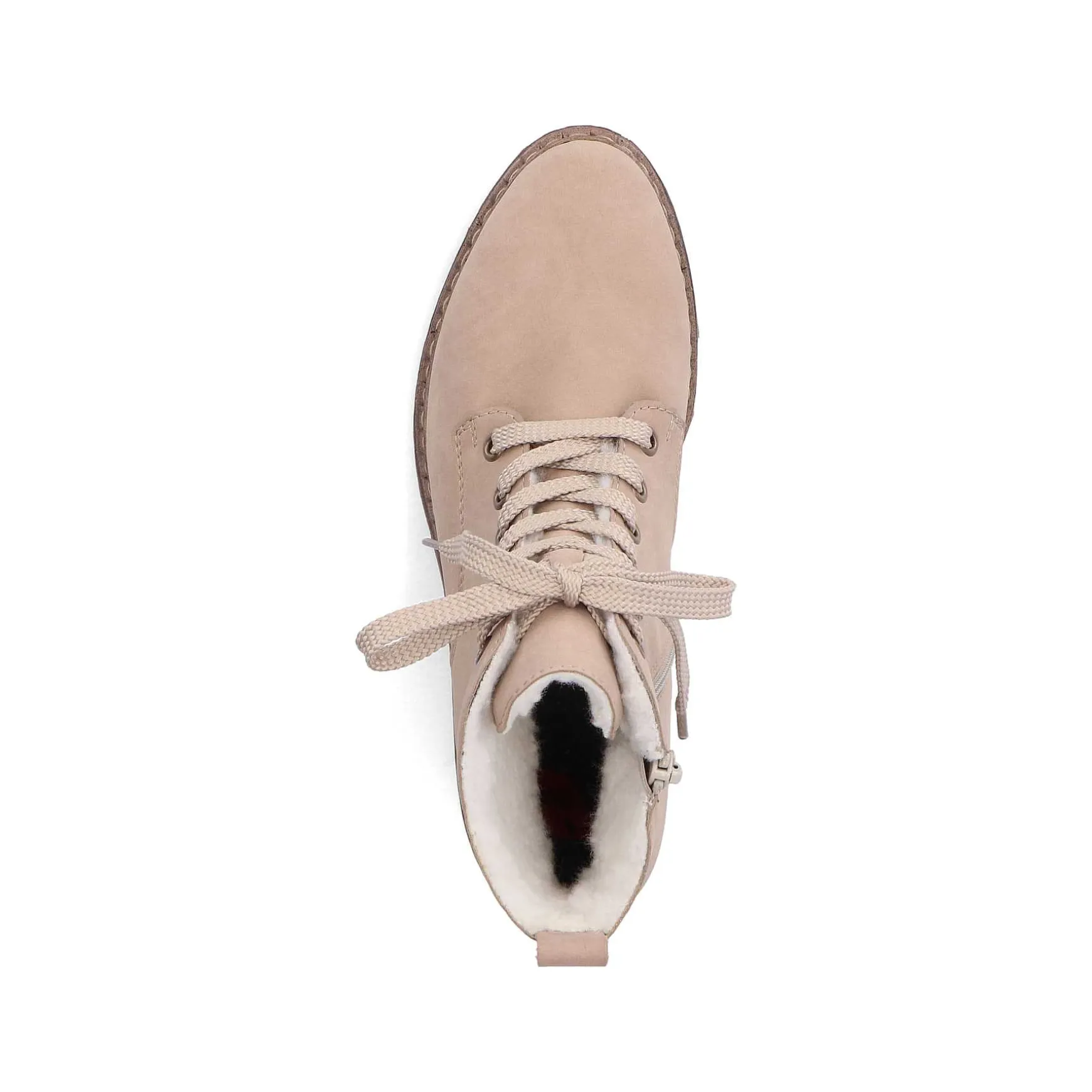 Rieker Women'S Corded Boots Sand Beige